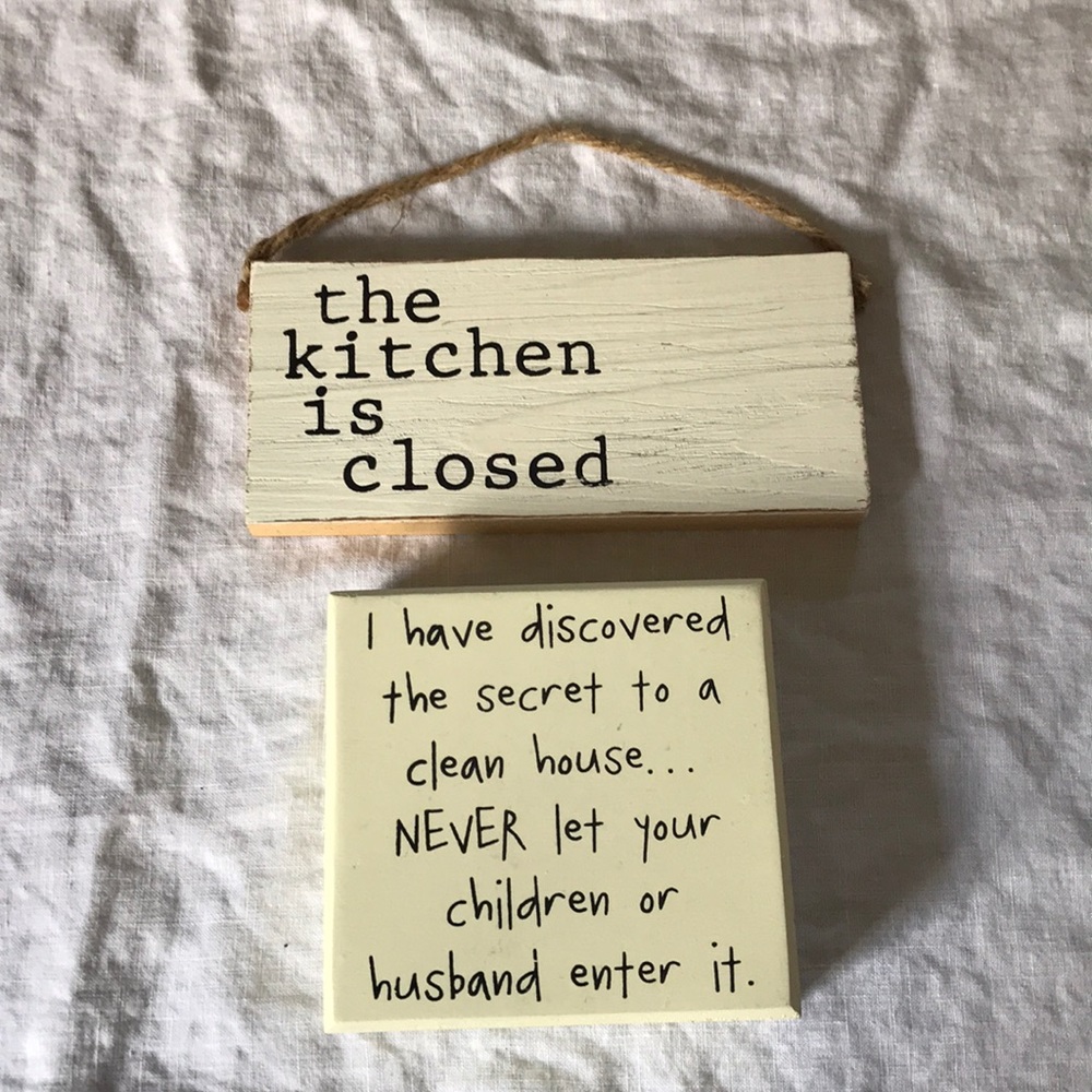 Funny wood signs
